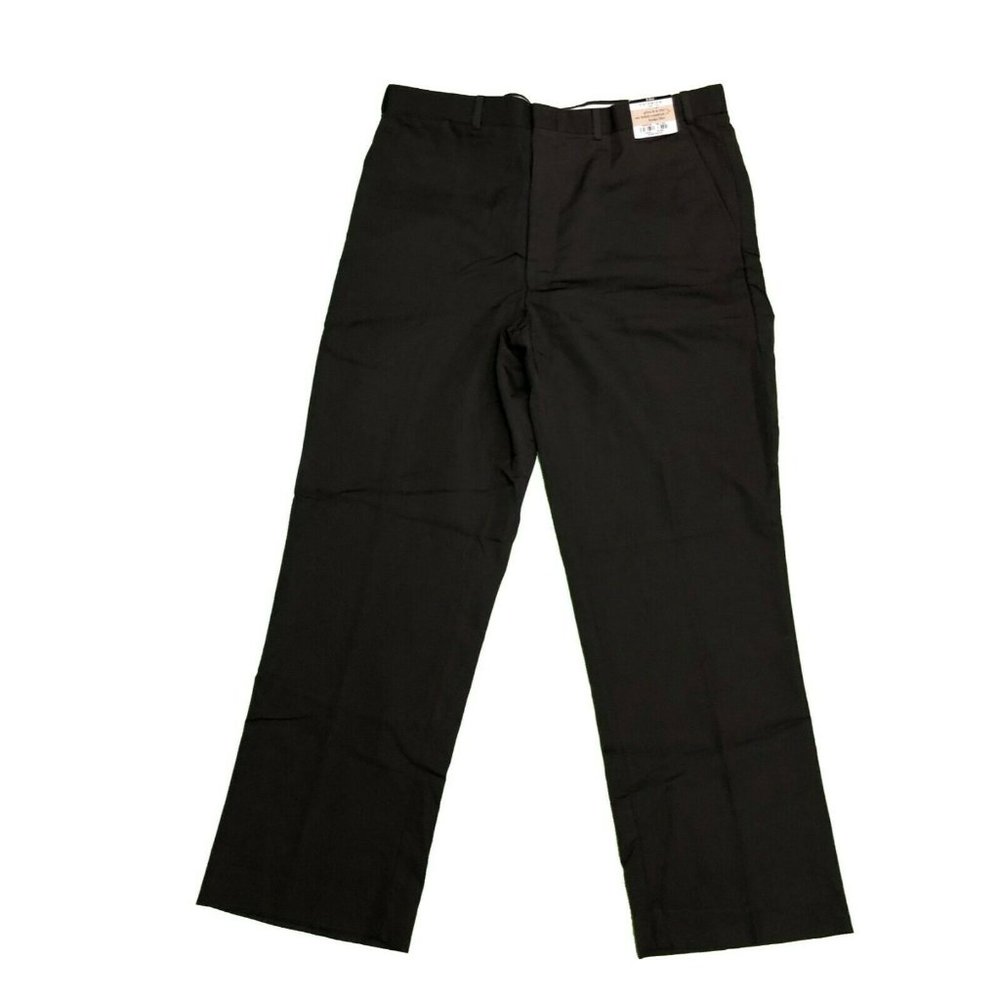 NWT RBM Extender Dress Pants size 38‎ x 30 Plain Front Wrinkle Resistant Brown
